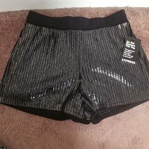 Express sequin shorts